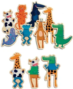 Clearance Djeco Magneter - Skøre dyr, 24 stk.