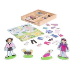 Online Melissa & Doug Magnetisk påklædningsdukke, Bedste veninder