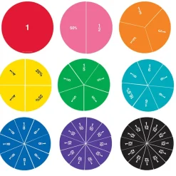 Online Learning Resources Magnetiske brøkcirkler - 2-sidet, 51 dele