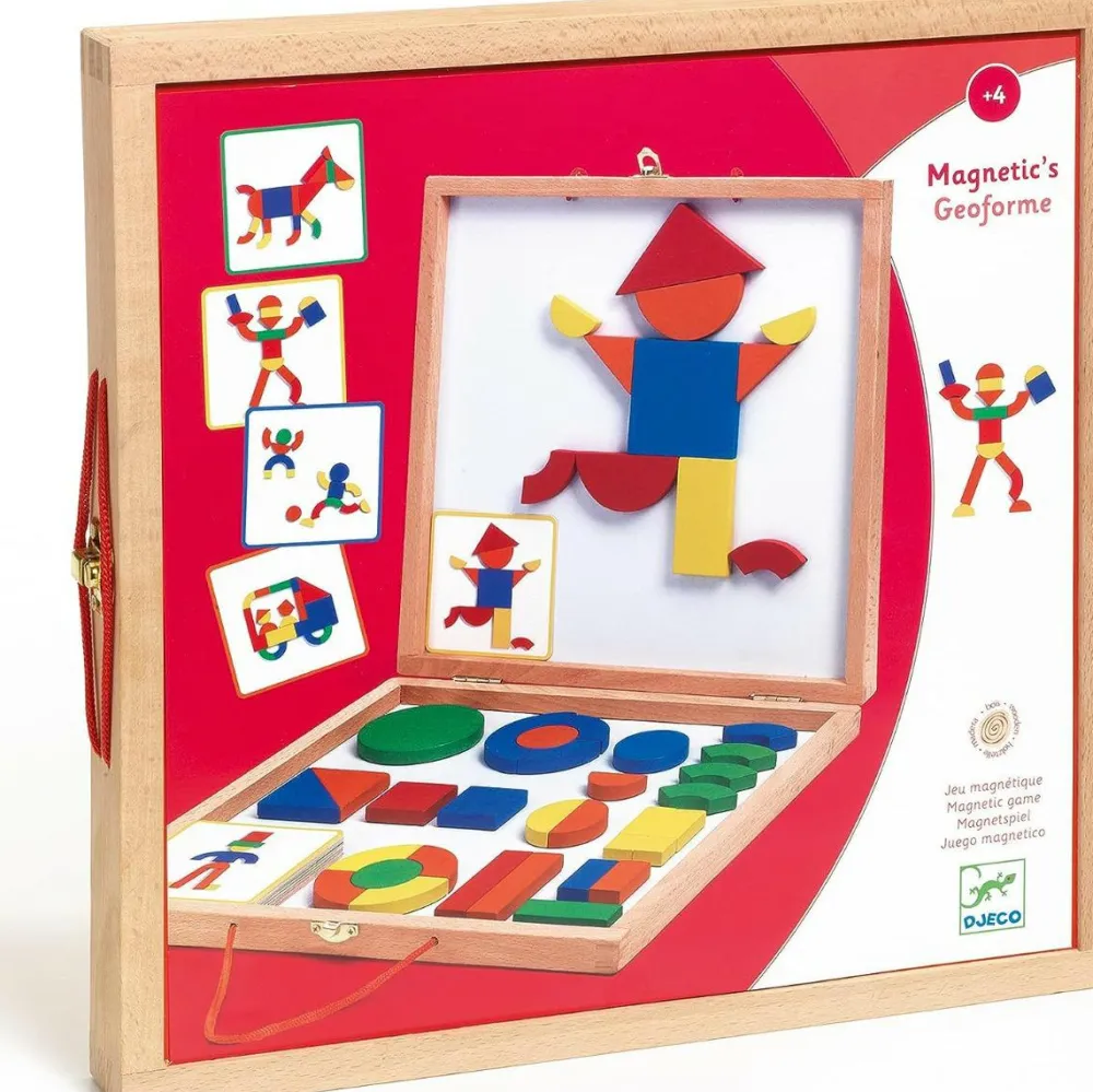 Djeco Magnetleg - Geoform, 66 dele