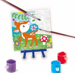 Online SES Creative Mal efter tal - Skovens dyr