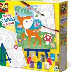 Online SES Creative Mal efter tal - Skovens dyr