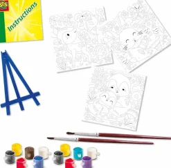 Online SES Creative Mal efter tal - Skovens dyr