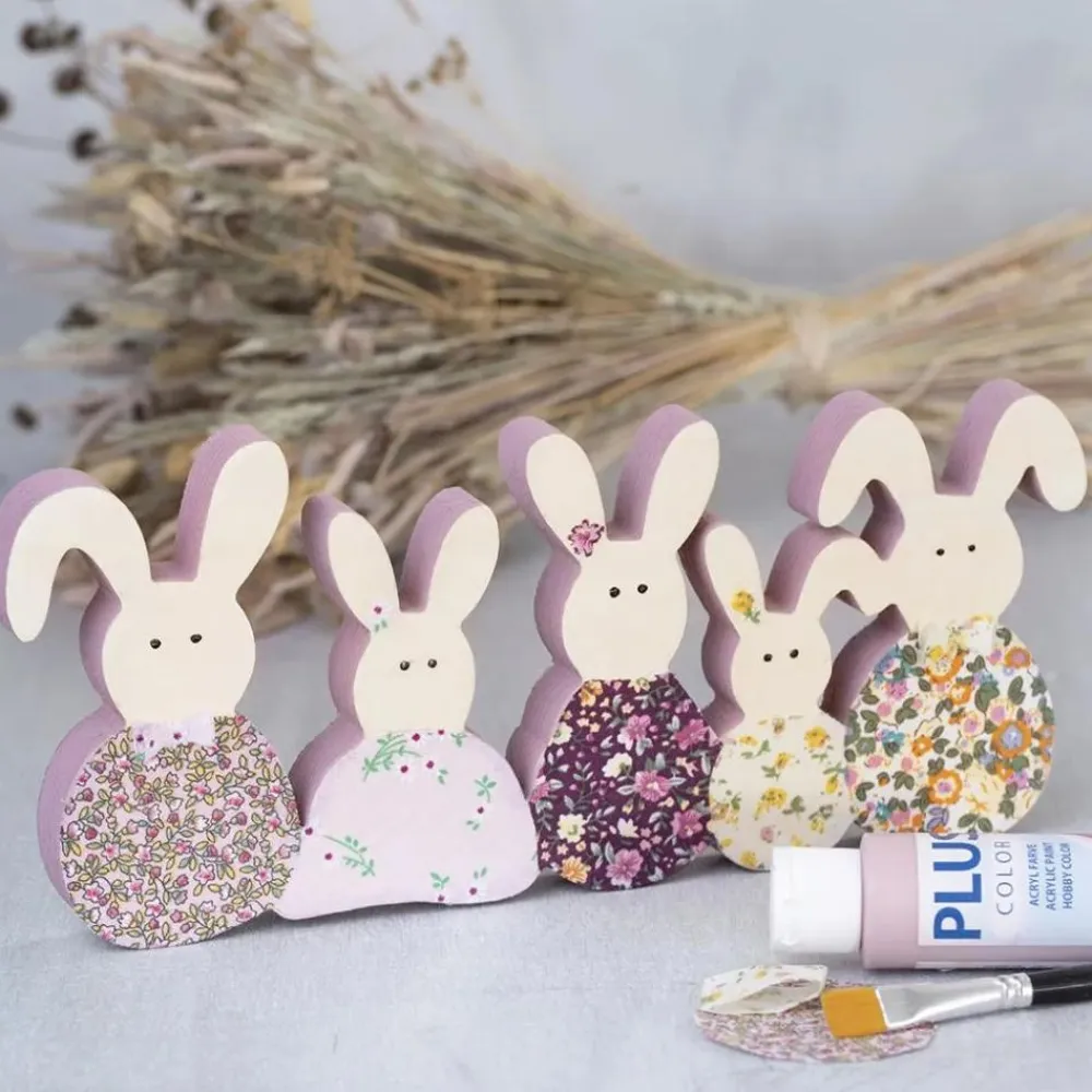 Sale Creativ Company Mal påskeharer i træ - B: 30 cm.