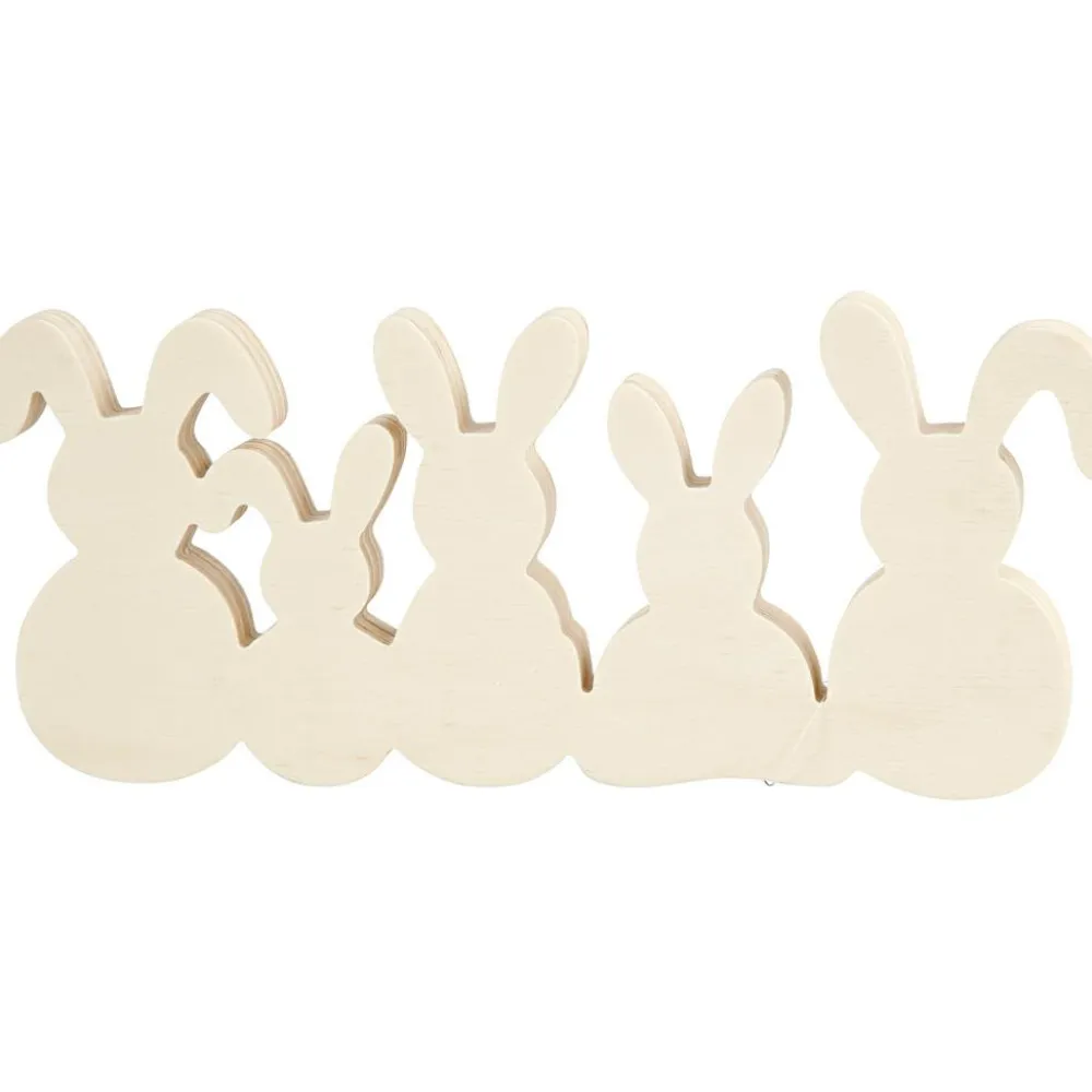Sale Creativ Company Mal påskeharer i træ - B: 30 cm.
