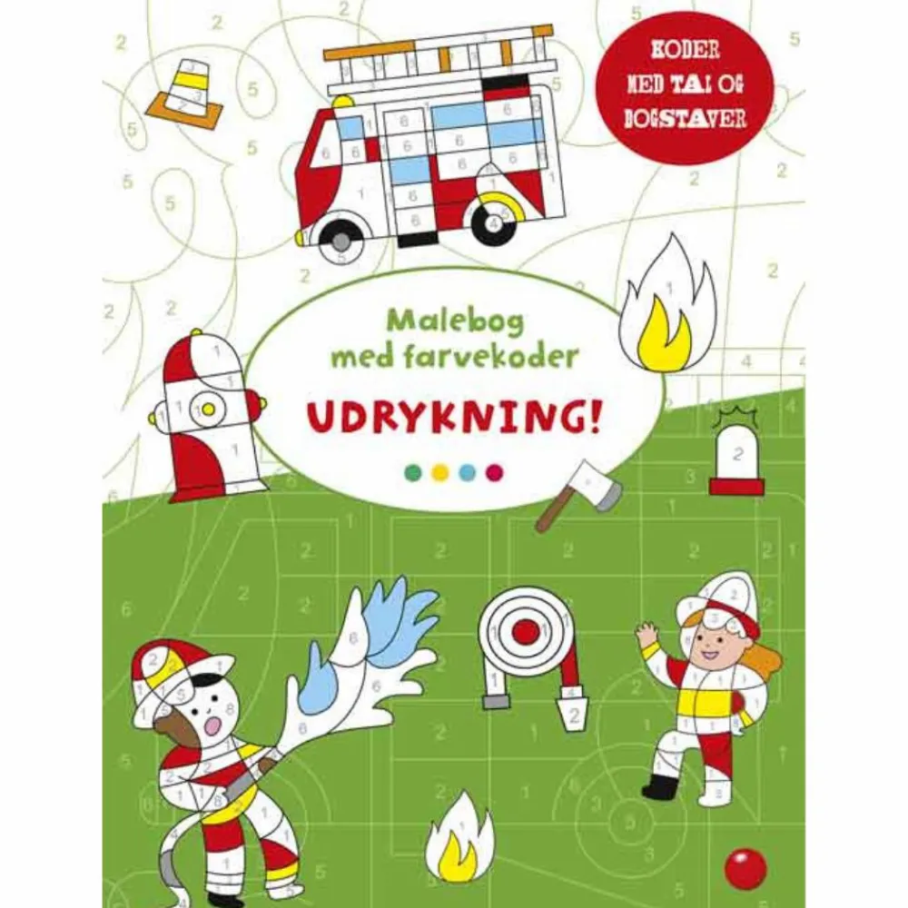 Sale Forlaget Bolden Malebog med farvekoder - Udrykning