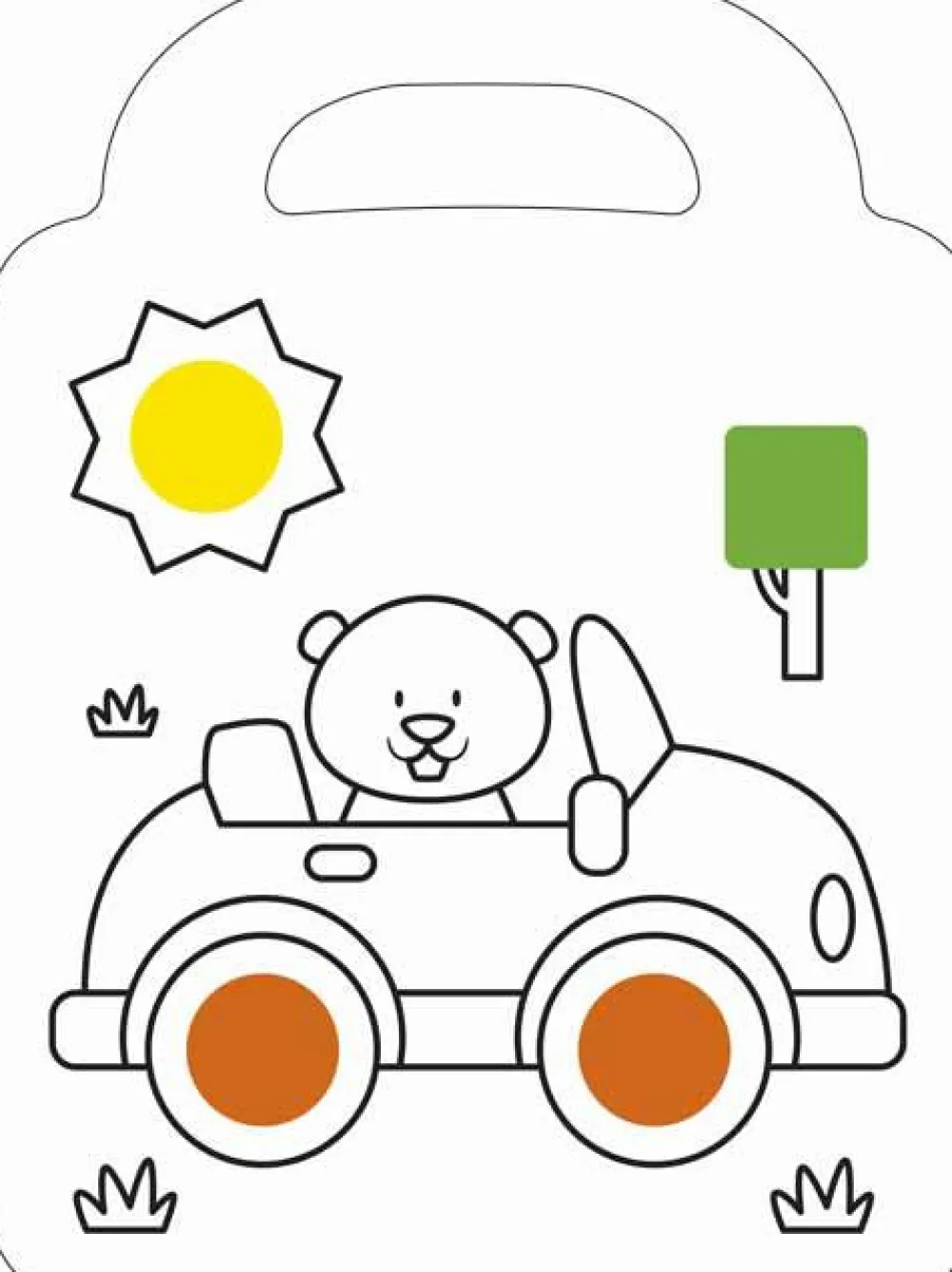 Discount Forlaget Bolden Malebog med klistermærker - Giraf