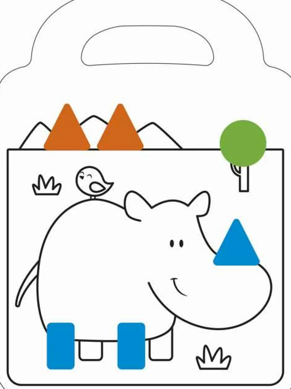 New Forlaget Bolden Malebog med klistermærker - Ræv