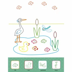 Forlaget Bolden Malebog med klistermærker - Med dyrene i haven