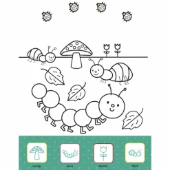 Forlaget Bolden Malebog med klistermærker - Med dyrene i haven