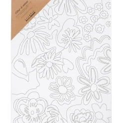 Best Creativ Company Malerlærred 24 x 30 cm - Blomster