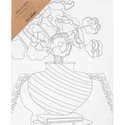 Hot Creativ Company Malerlærred 24 x 30 cm - Buket i vase