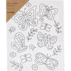 Creativ Company Malerlærred 24 x 30 cm - Sommerfugle