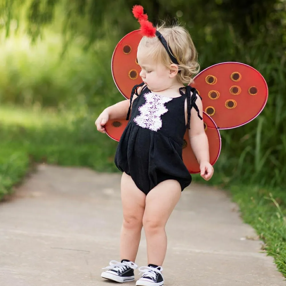 Clearance Great Pretenders Mariehøne - Vinger + hårbøjle, str. 3-7 år