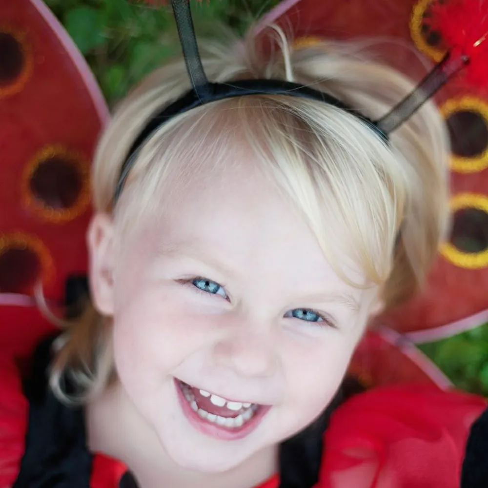 Clearance Great Pretenders Mariehøne - Vinger + hårbøjle, str. 3-7 år