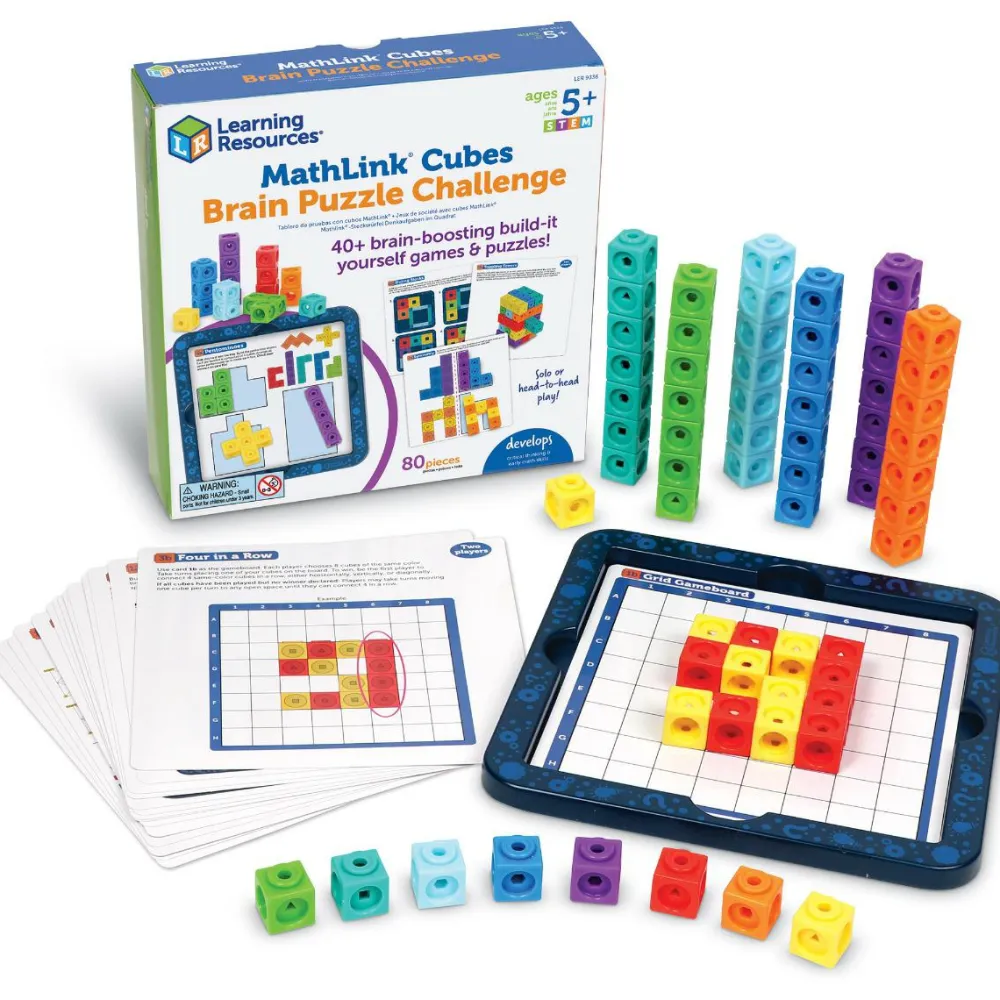 Learning Resources MathLink - Hjernegymnastik, 40+ opgaver