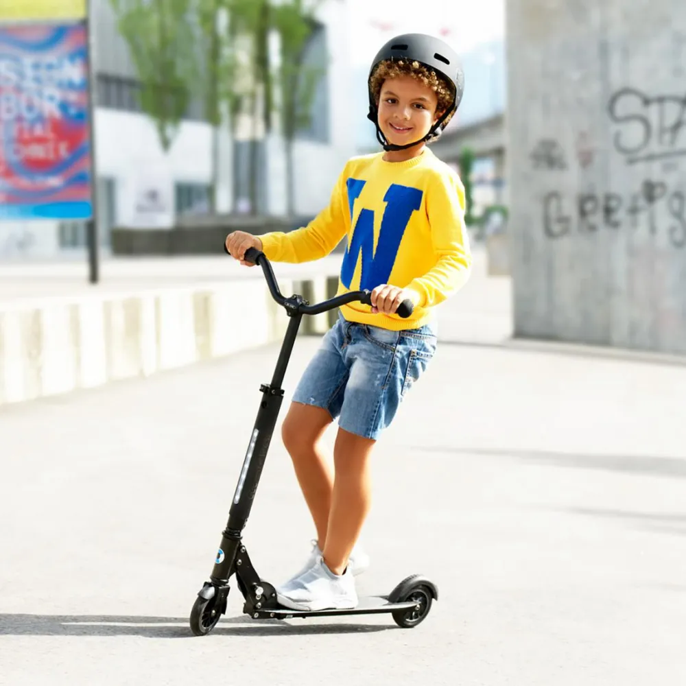 Micro cykelhjelm - Sort, 54-58 cm