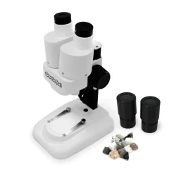 Sale Learning Resources Mikroskop, Stereo 10-20x - Inkl. 12 stenprøver