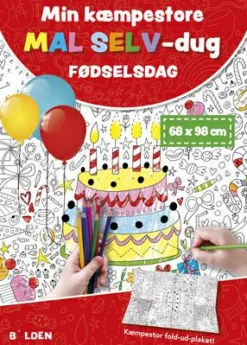 Clearance Forlaget Bolden Min kæmpestore mal selv-dug - Fødselsdag