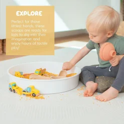 Discount Inspire My Play Mini-skovl til sanseleg - Pastel, 4 stk