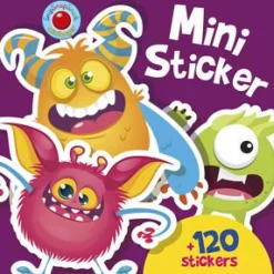 Online Forlaget Bolden Mini-stickers bog - Monstre, 120+ stk