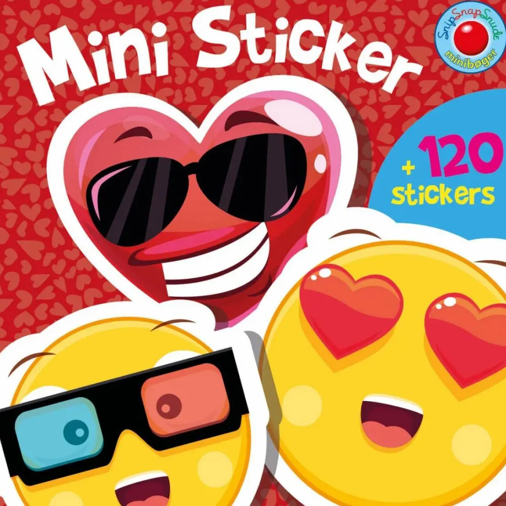 Hot Forlaget Bolden Mini-stickers bog - Smileys, 120+ stk
