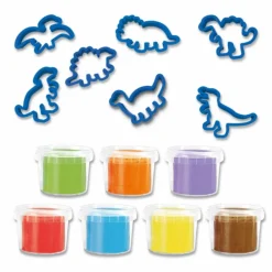 Outlet SES Creative Modellervoks 7 x 90 gr. + 7 forme - Dinosaurer