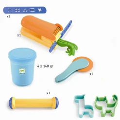 Djeco Modellervoks inkl. forme + værktøj, B (fra 18 mdr)