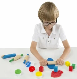New Melissa & Doug Modellervokssæt m. værktøj i træ