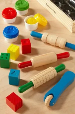 New Melissa & Doug Modellervokssæt m. værktøj i træ