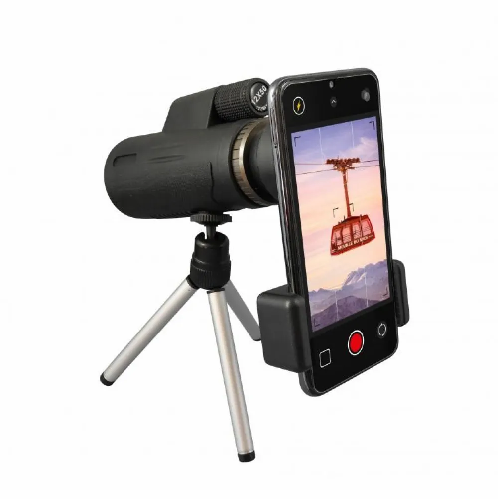 Discount Buki France Monokulær kikkert 12x - Inkl. smartphone adapter