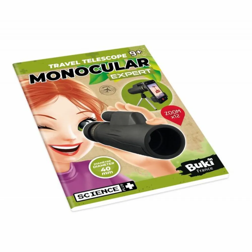Discount Buki France Monokulær kikkert 12x - Inkl. smartphone adapter
