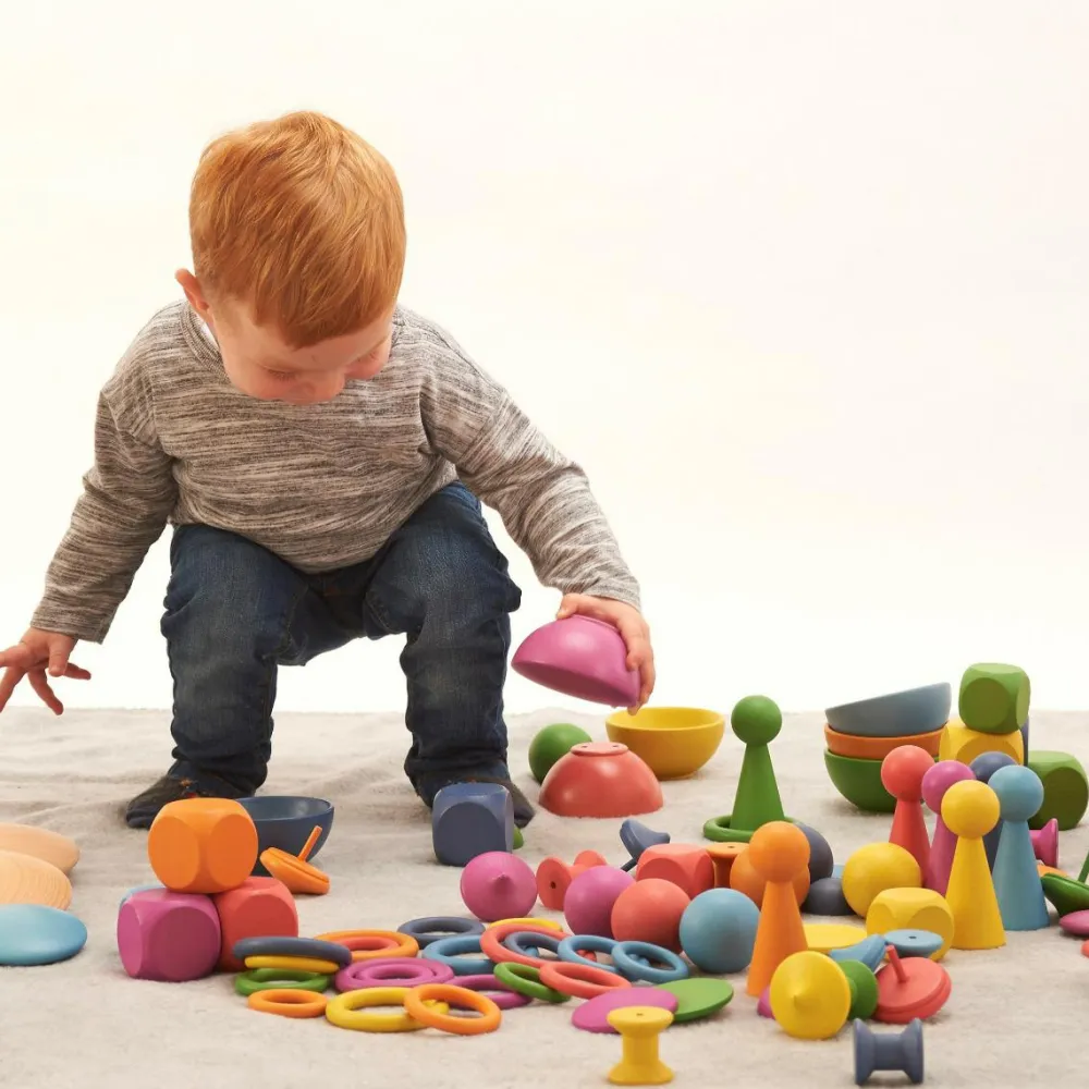 Outlet tickit® Montessori regnbue sæt, 84 dele