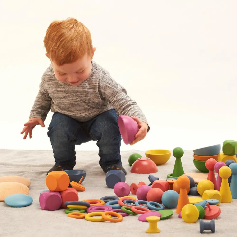 Outlet tickit® Montessori regnbue sæt, 84 dele