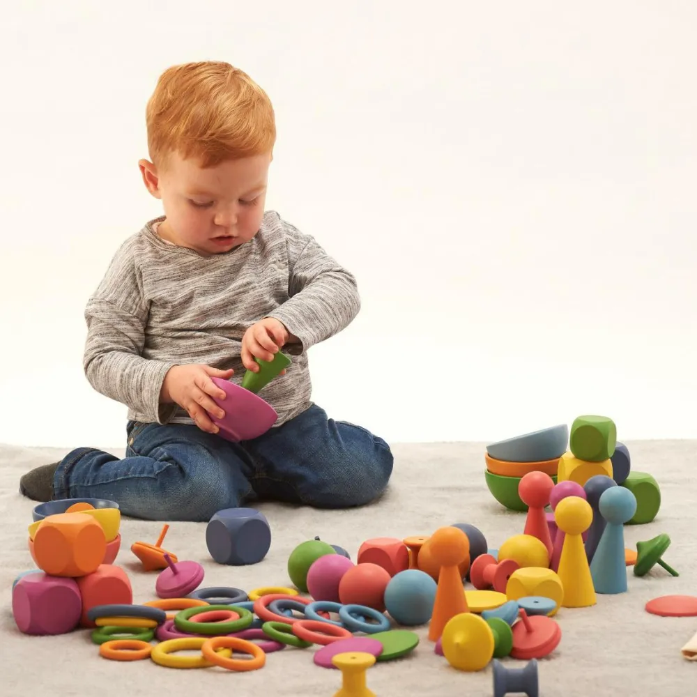 Outlet tickit® Montessori regnbue sæt, 84 dele