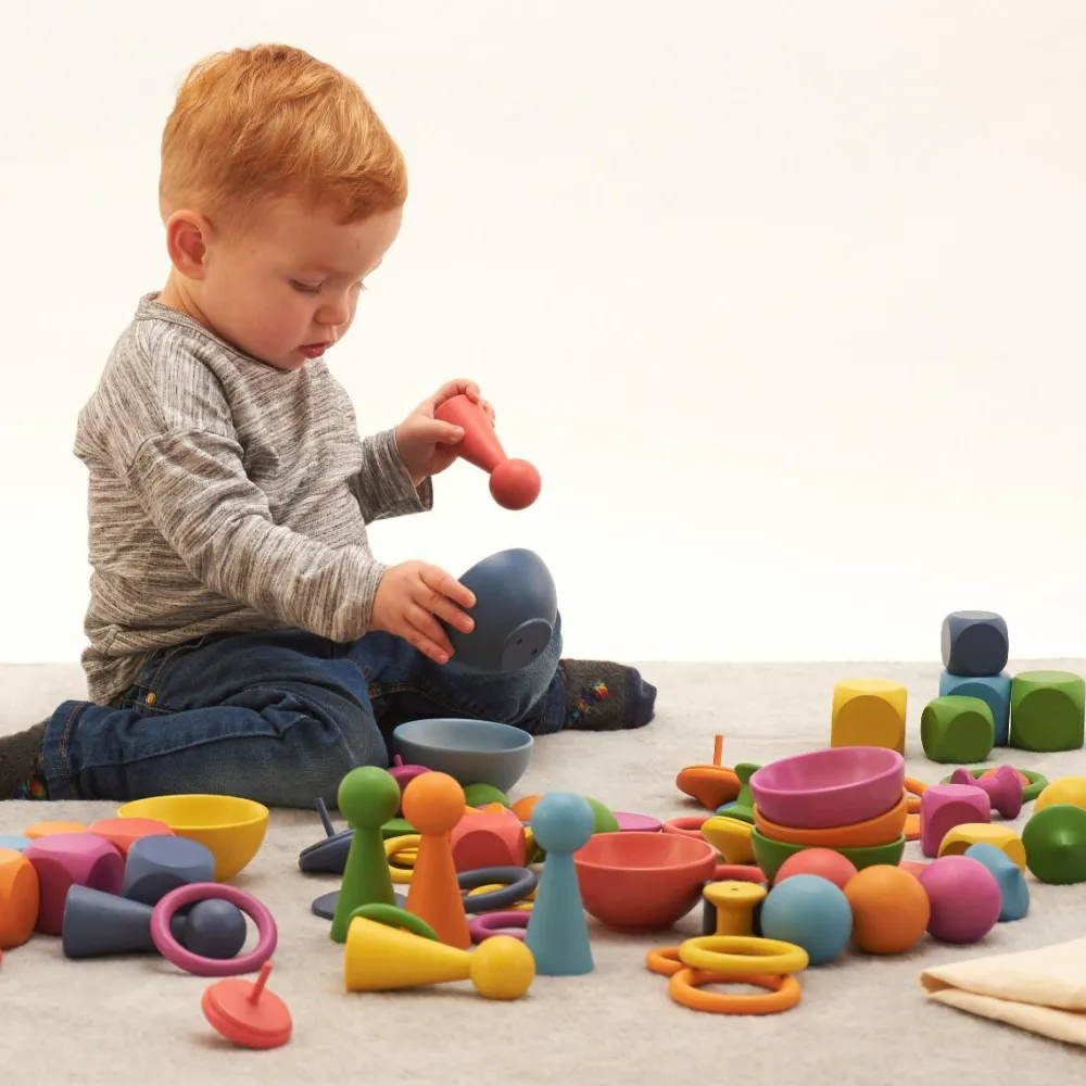 Outlet tickit® Montessori regnbue sæt, 84 dele