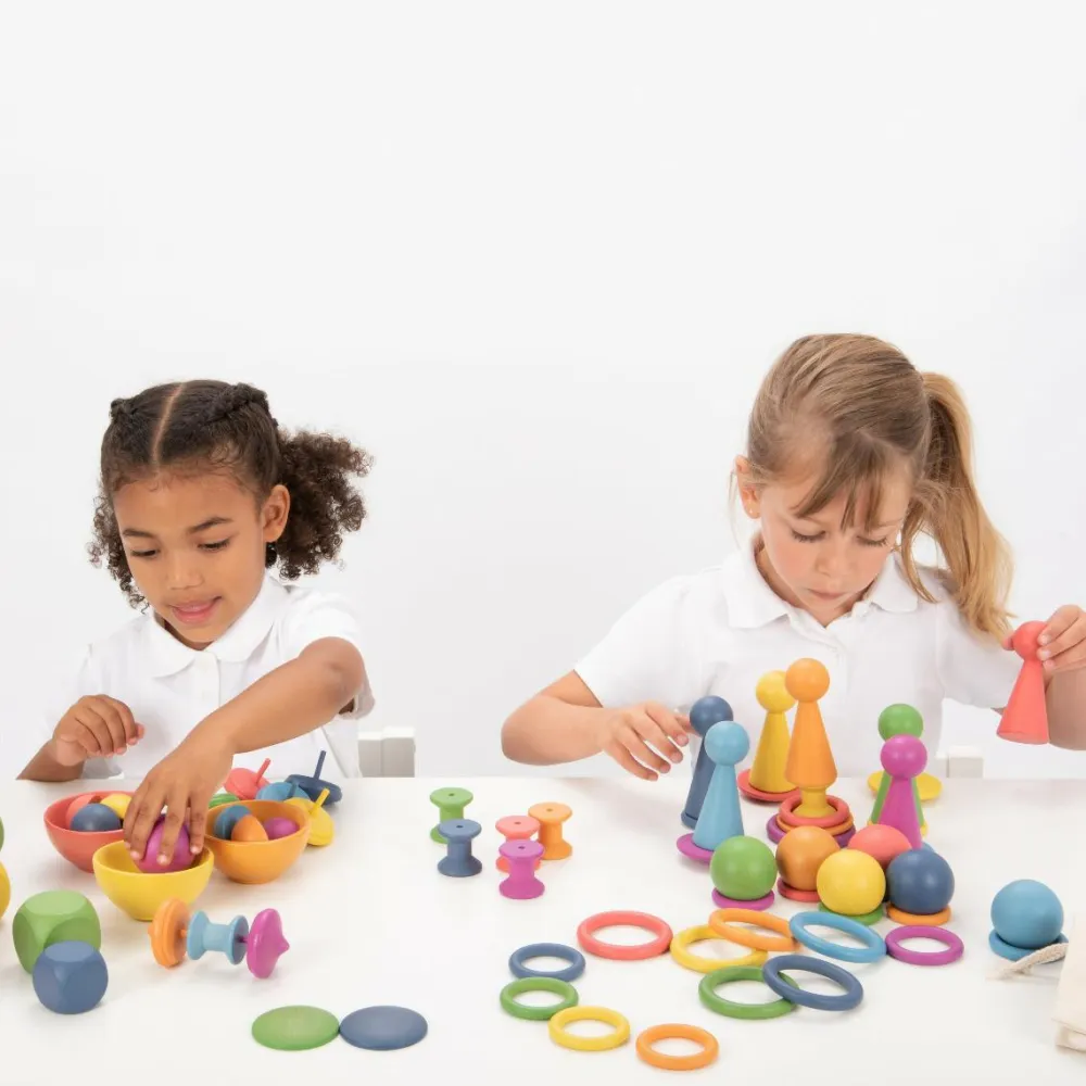 Outlet tickit® Montessori regnbue sæt, 84 dele