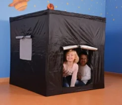 Clearance Mørketelt - Firkantet, sort