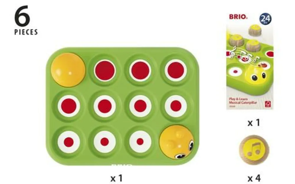 New BRIO Musikalsk larve - 10 melodier