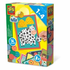 Outlet SES Creative My First - Klistermærker med dyreprint