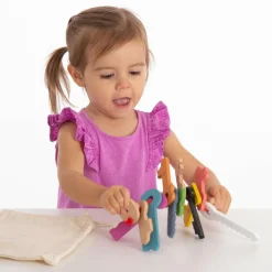 tickit® Nøgler af træ - Regnbue, 11 stk