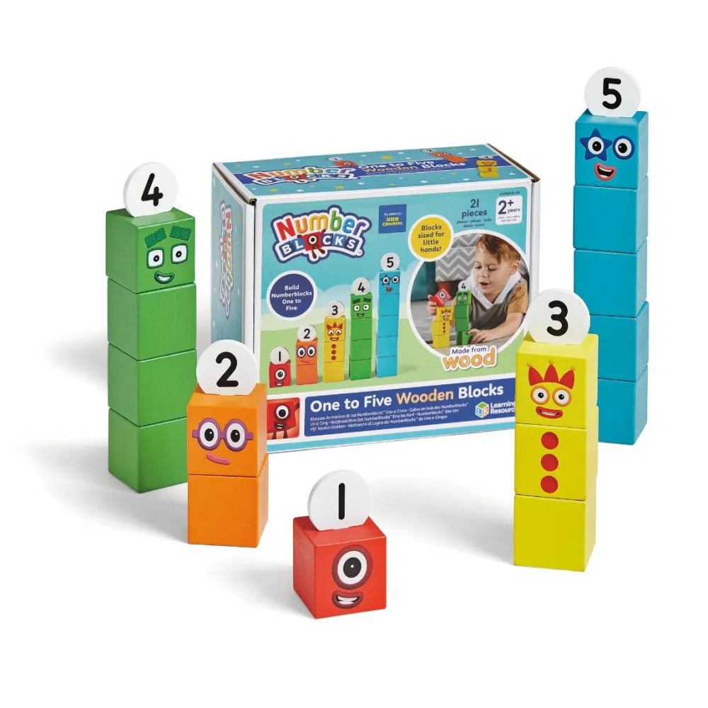 Outlet Learning Resources Numberblocks - Fem gode venner (af træ)