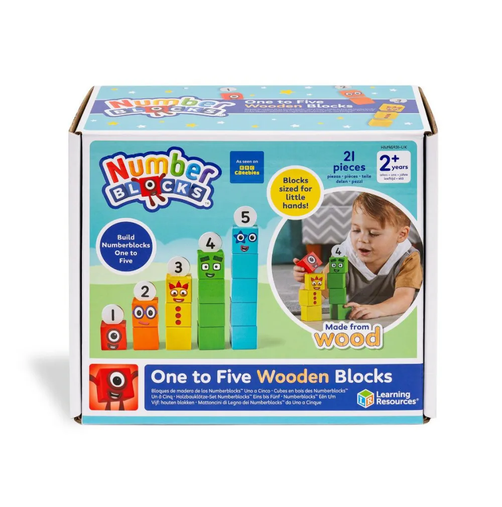 Outlet Learning Resources Numberblocks - Fem gode venner (af træ)