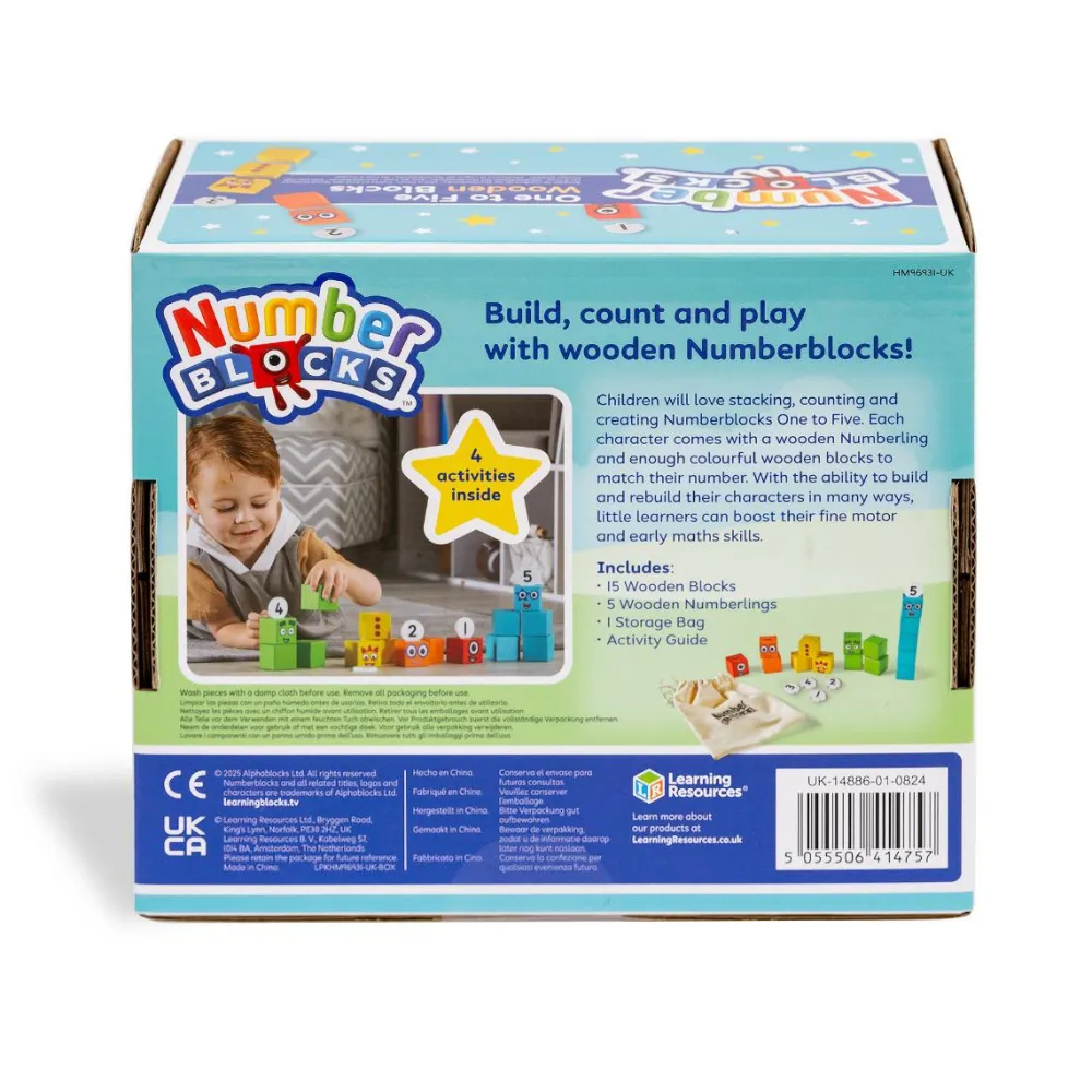 Outlet Learning Resources Numberblocks - Fem gode venner (af træ)