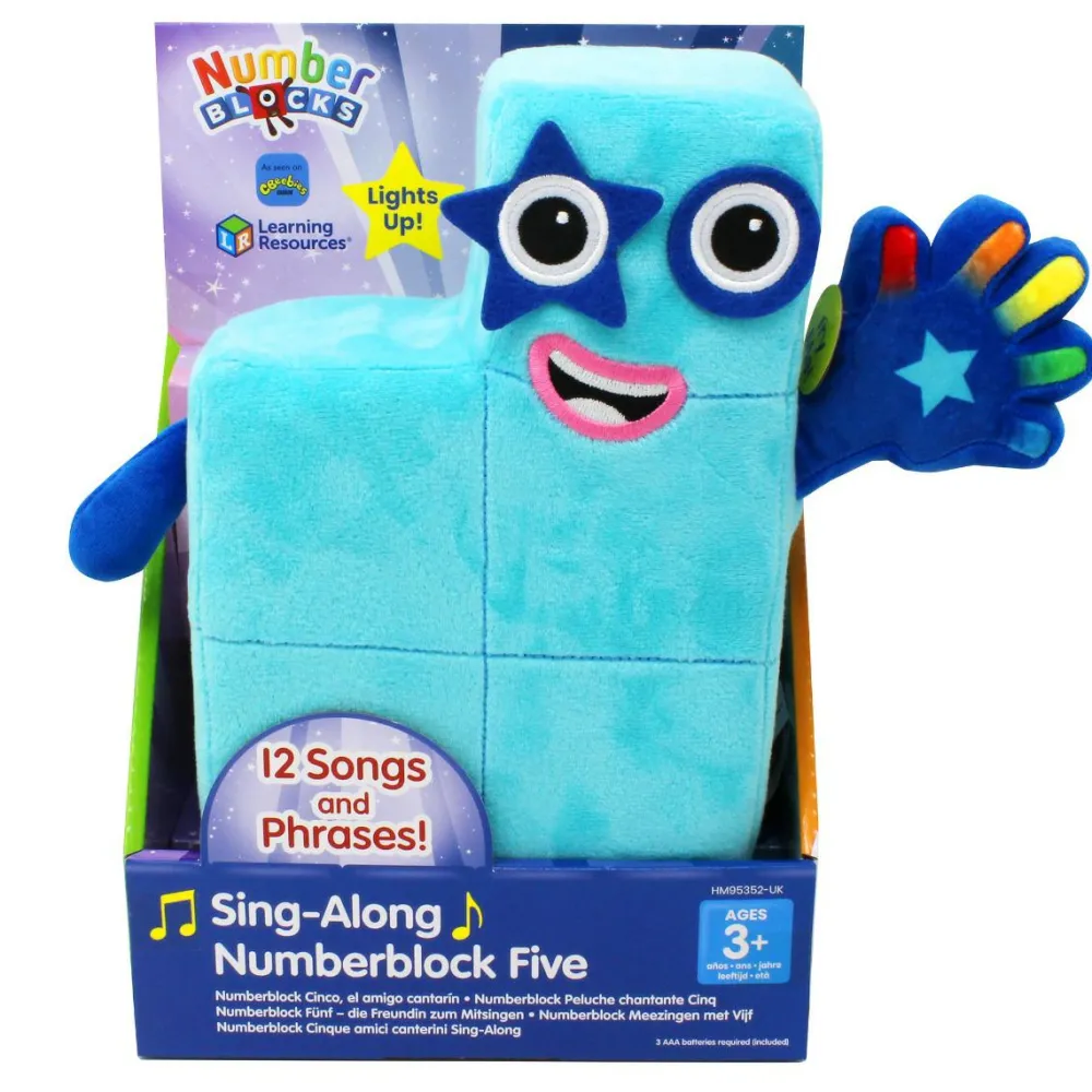 New Learning Resources Numberblocks plys - Fem (Sing-Along)