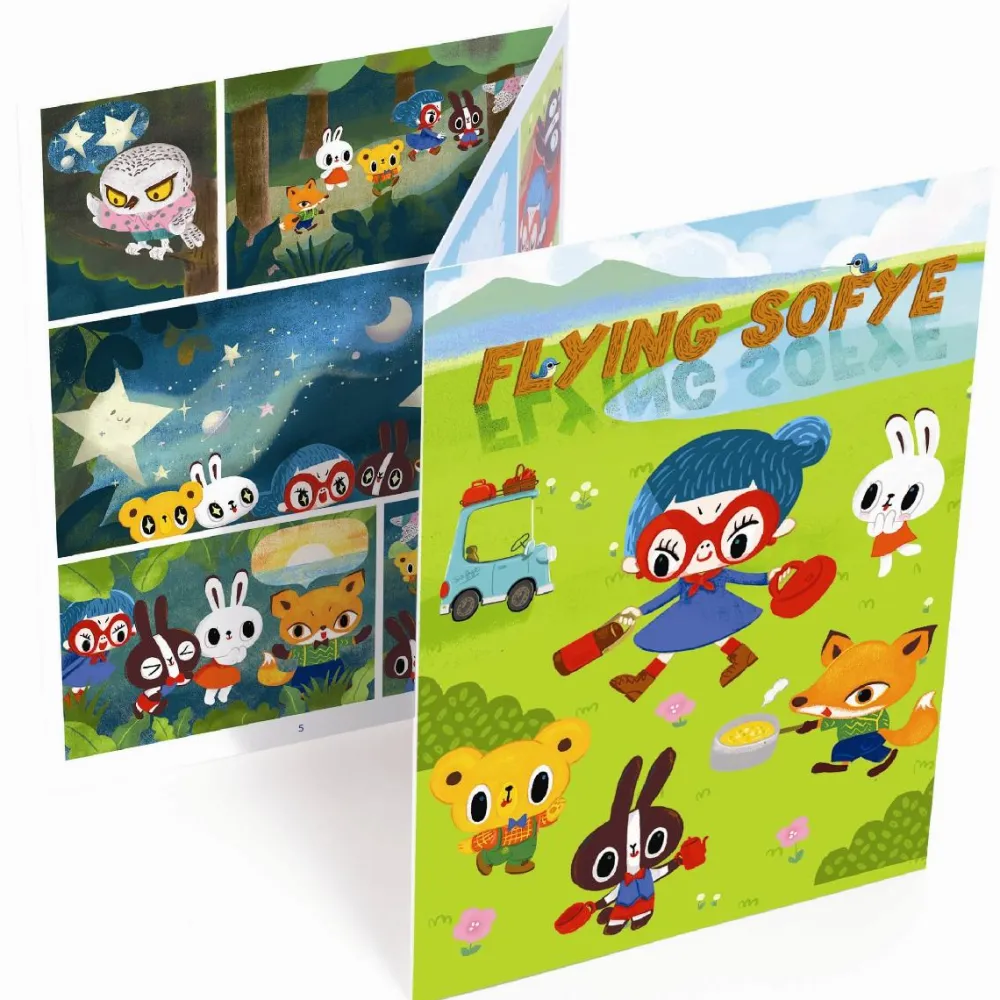 Best Djeco Overføringsbilleder - Flyvende Sofie