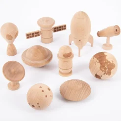 Online tickit® På eventyr i rummet - Træfigurer, 10 stk