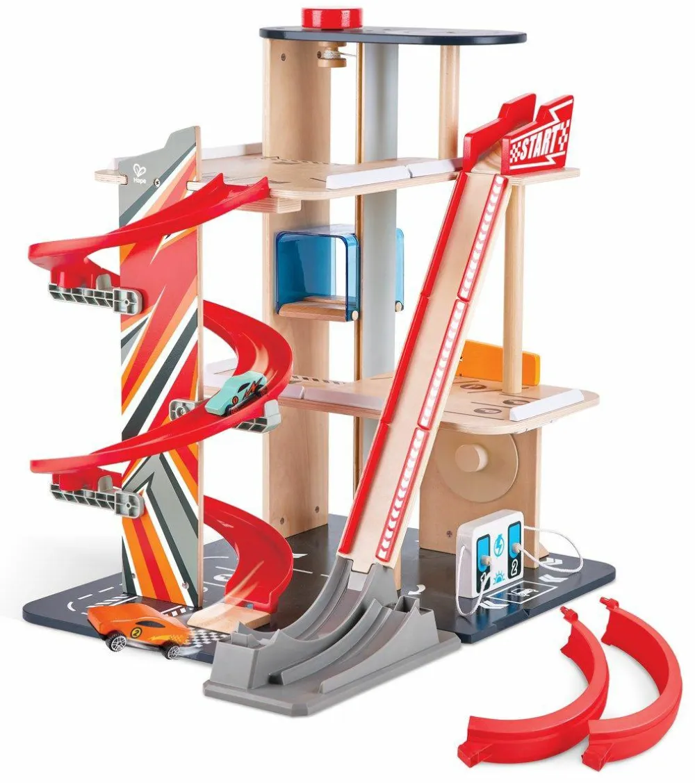 Online Hape Parkeringshus inkl. stunt-rampe