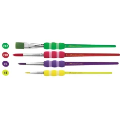 Outlet Faber-Castell Penselsæt m. godt greb, 4 stk/4 str.