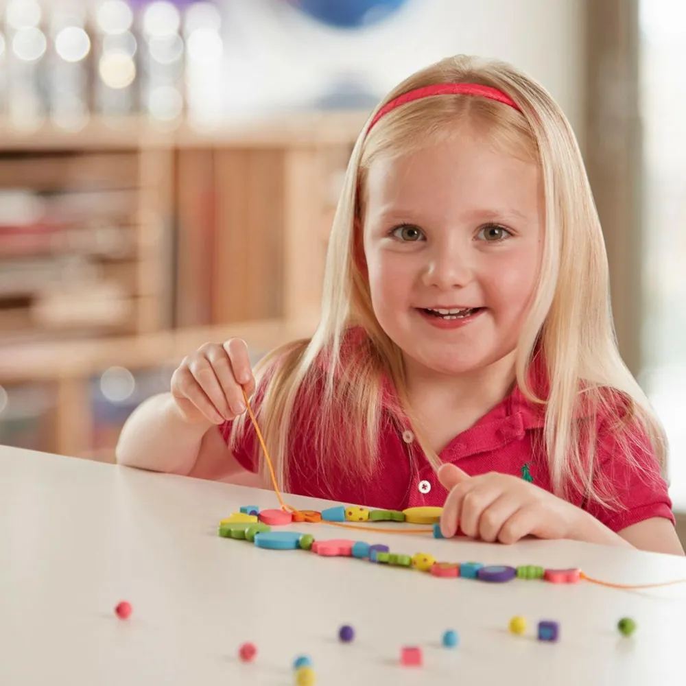 Discount Melissa & Doug Perler i træ - Sommerfugle og hjerter